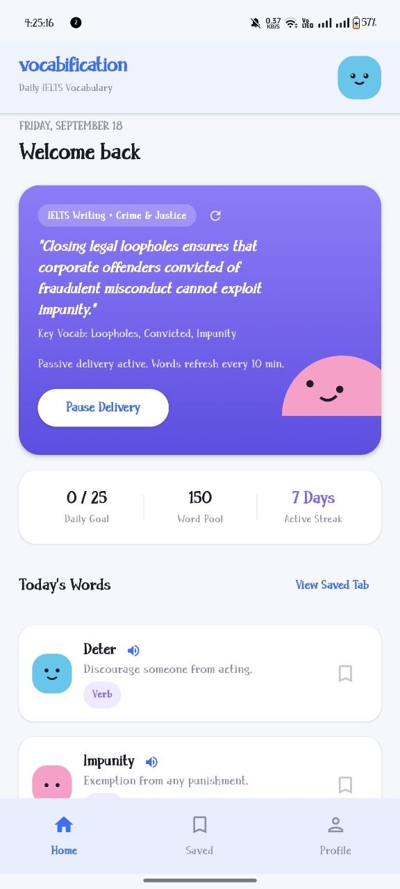 Home Screen